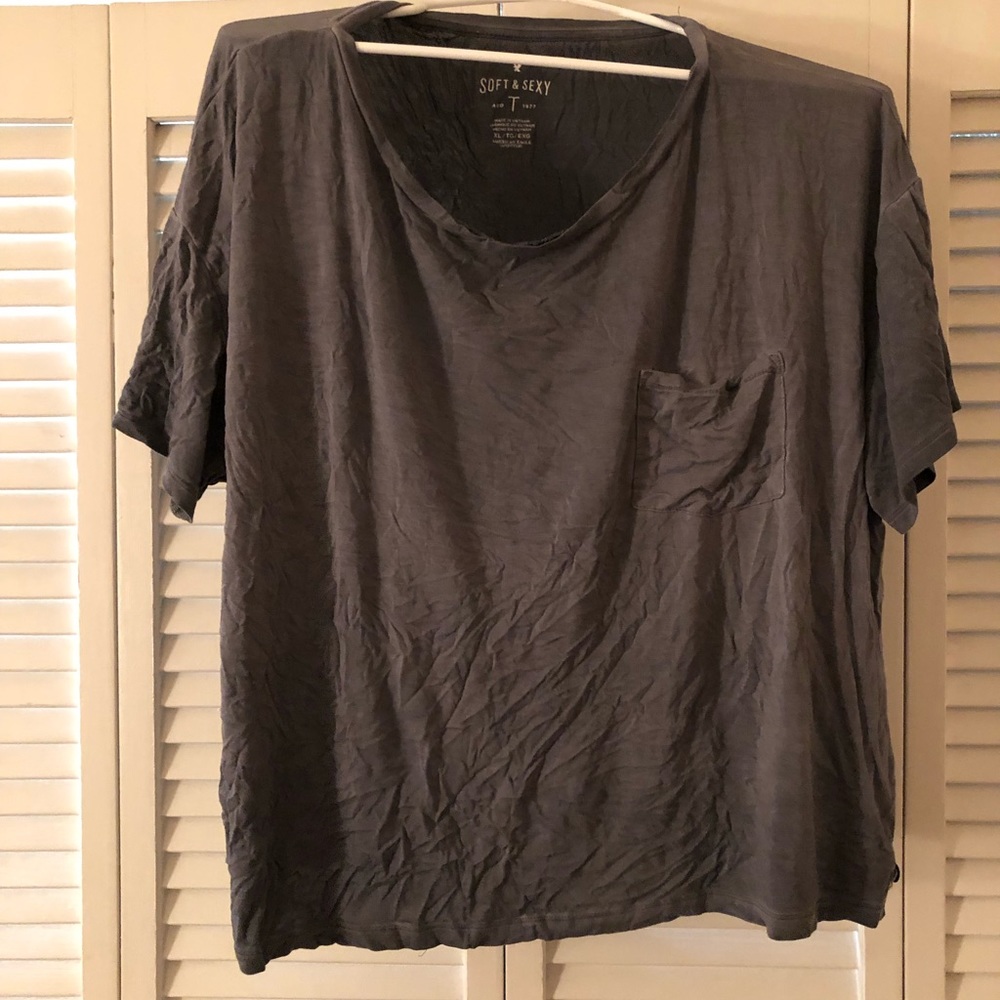 American eagle crop tee